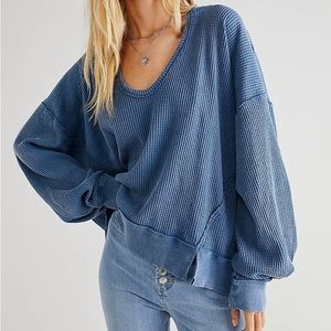 Free People Buttercup Thermal XS - Mediterranean